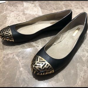 BCBGeneration Ballet Flats with gold design front